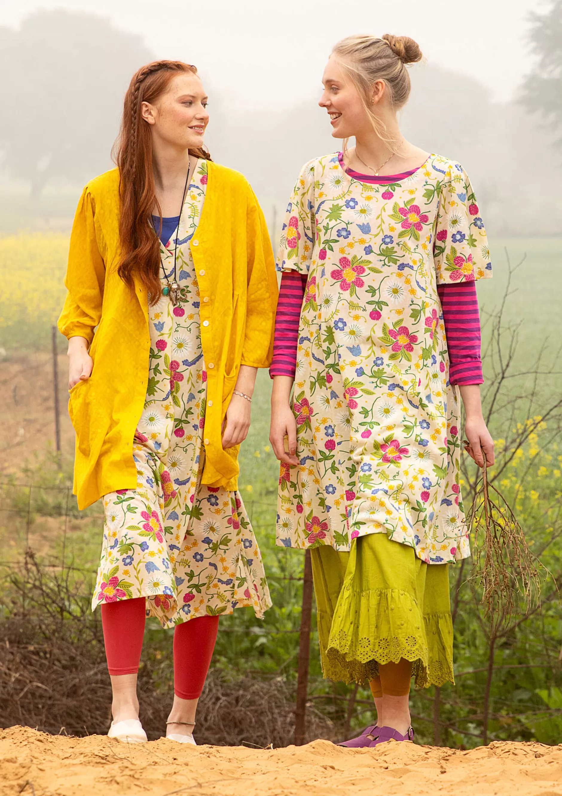 Best Sale Jerseykleid Midsommarnatt Aus Bio-Baumwolle Kleider | Blumenkleidung