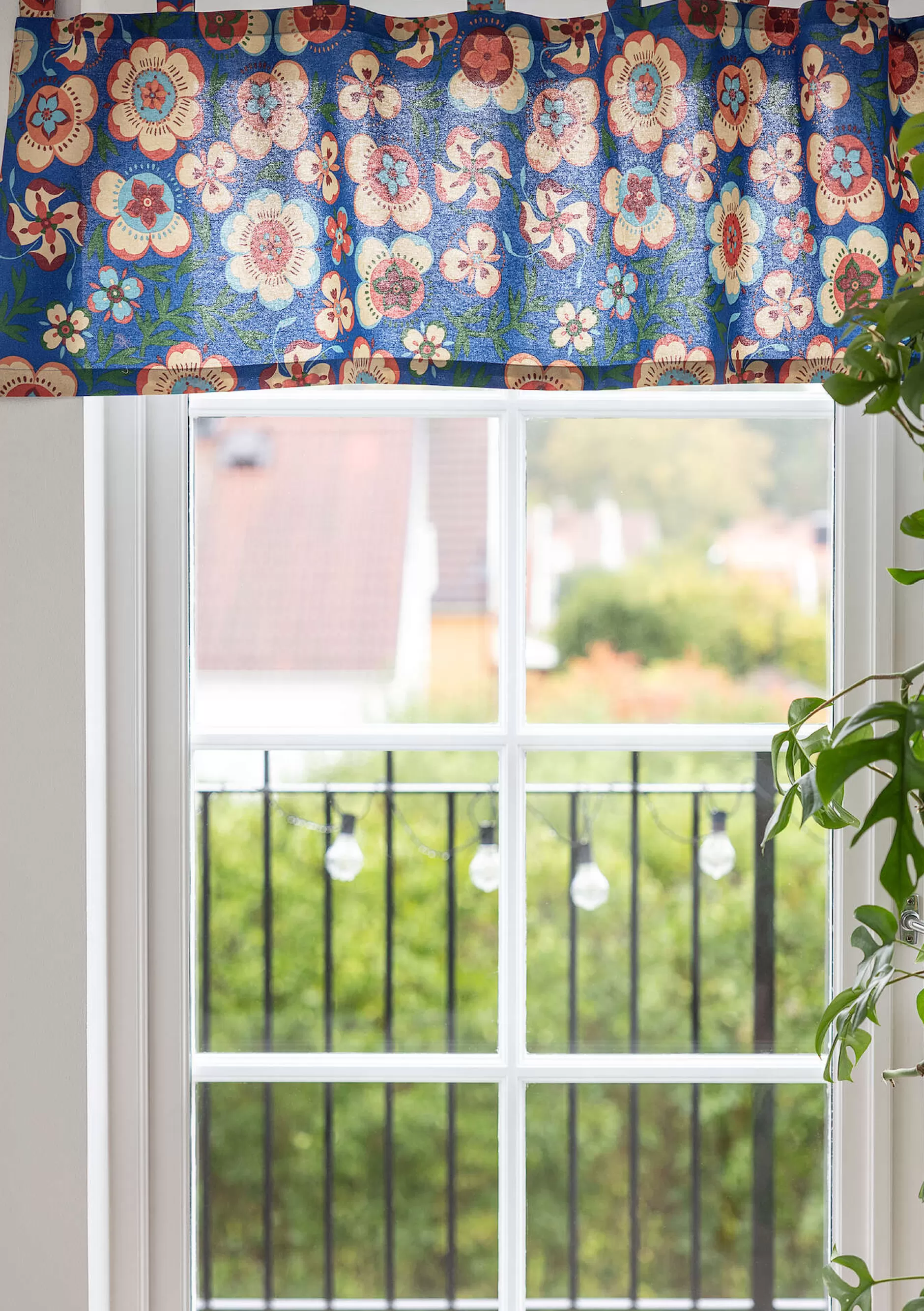 Sale Kaffeehausgardine Desert Bloom Aus Bio-Baumwolle Gardinen